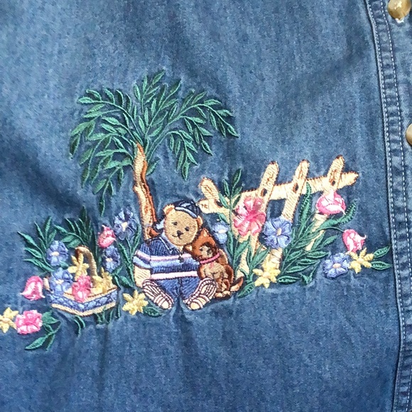Spring Has Sprung Embroidered Denim - Picture 4 of 6